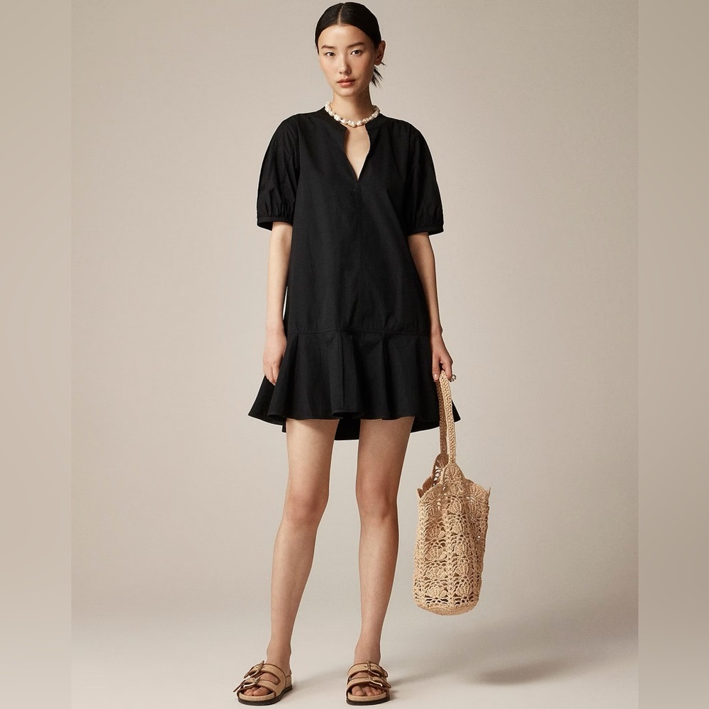 NWT J.Crew Delilah dress in cotton poplin - Picture 1 of 4